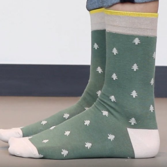 Brand new, 100% organic cotton, crew socks, tree design, unisex, size 7-13 - Picture 6 of 10